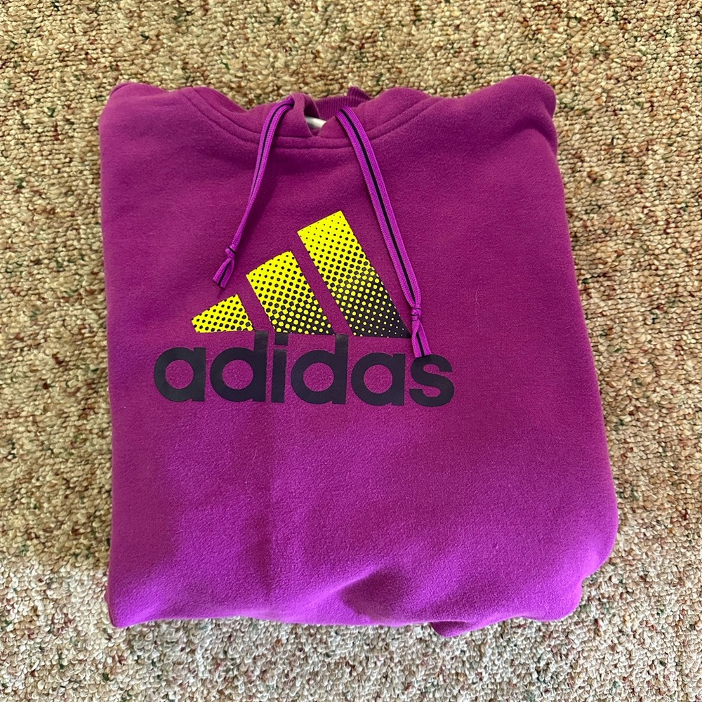 Adidas logo sweatshirt hoodie